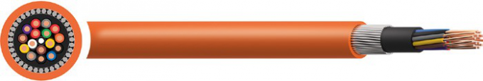 SWA blindado do PVC do cabo de sinal 1.6mm do tráfego do núcleo do cobre 12 BS 6346