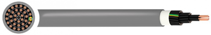 Enegreça cabos isolados PVC revestidos, cabo de sinal flexível de YSLY-JZ 600V