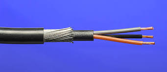 O SWA 3 retira o núcleo do cabo bonde blindado, BS5467 XLPE galvanizou o fio de aço suave de 2mm
