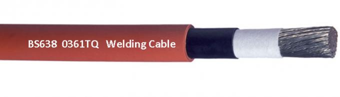 0361TQ/BS638 cabo flexível de borracha, cabo alaranjado resistente ao calor da soldadura 100V elétrica