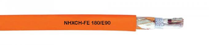 Halogênio - cabo livre ISO9001 180 da resistência de fogo do FE de NHXCH/E90 com condutor concêntrico