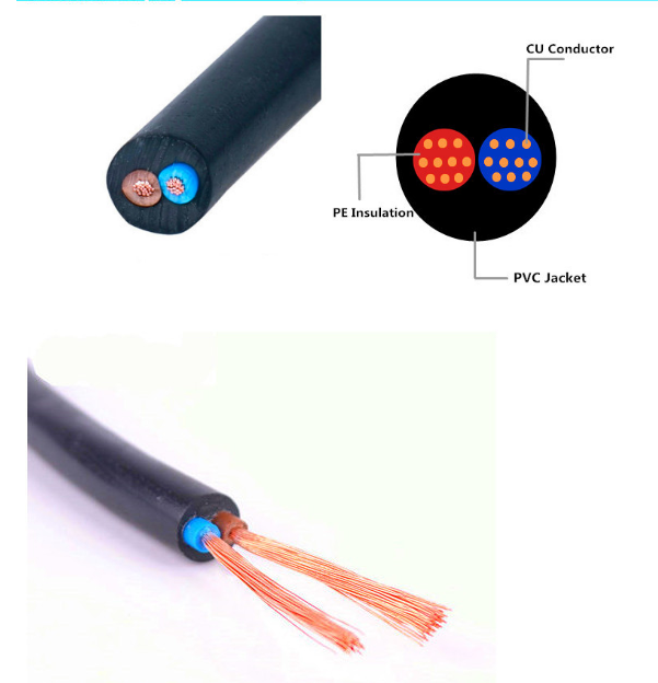 450 / o condutor de cobre da classe 2 do cabo bonde do PVC de 750V RVV isolou flexível revestido